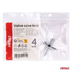 AMIO Ključ za ventile, pipa, izvijač, kalibrator, 4-v-1 amio-04471