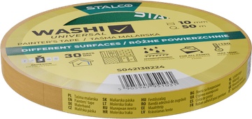 STALCO Univerzalni lepilni trak Stalco Washi 10 mm x 50 m S042138224