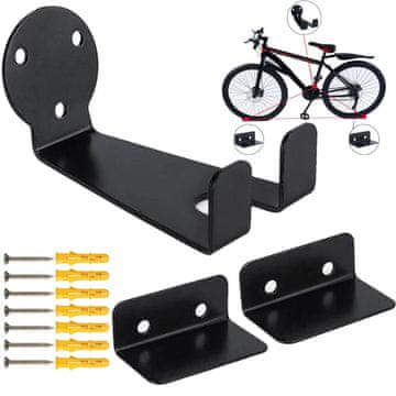 shumee Držalo za pedala za kolo s kompletom stenskih oblog za kolesa