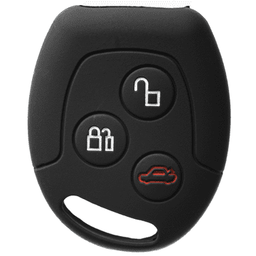 shumee Zaščitni etui za ključ za Ford Focus Mondeo Fiesta črne barve