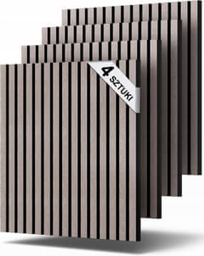 shumee 3D stenske plošče samolepilne tapete lamele 5 mm - 4 kosi - a