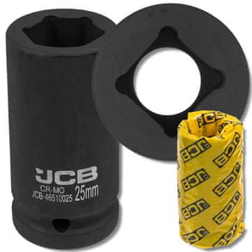JCB JCB 3/4" Cr-Mo globok udarni nastavek, 6-kraki 25 mm nastavek