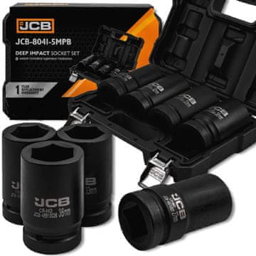 JCB JCB 1" Cr-Mo 6-kraki komplet udarnih nastavkov, 4 kosi, 27-36
