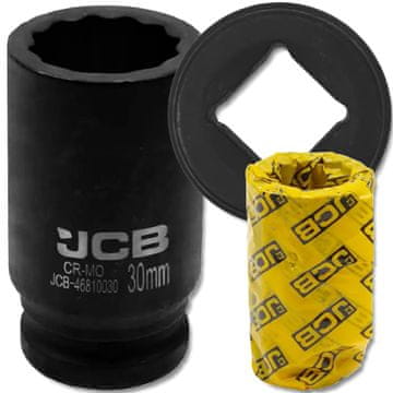 JCB JCB 3/4" Cr-Mo globok udarni nastavek, 6-kraki 30 mm nastavek