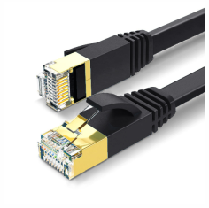 shumee LAN Ethernet ploščati SFTP omrežni kabel CAT7 15 m črne barve