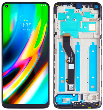 shumee Originalni LCD zaslon za Motorola Moto G9 plus XT2087-1 okvir
