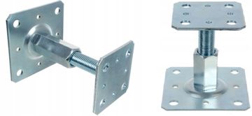 Podstavek za steber 110*110 z vijaki in regulacijo - lbs PP110*11