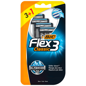Bic Bic Flex3 Classic moške britvice za enkratno uporabo, 4 kosi