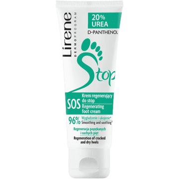 Lirene Lirene SOS regeneracijska krema za stopala z 20 % uree 75 ml