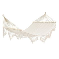 TOP GIFT TG56032 Vrtna viseča mreža na močnem ogrodju z boho resicami