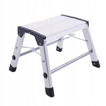 shumee Aluminijasta lestev 0 stop + ploščad 2x1 150 kg višina 30 cm