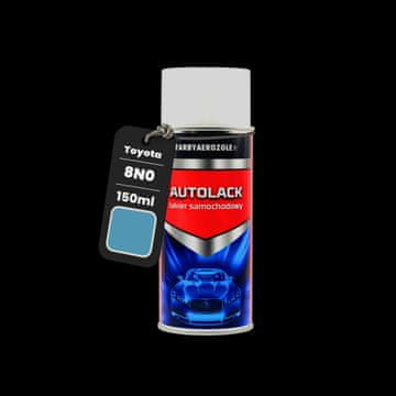 shumee Pripravljen sprej 150ml akrilni lak za Toyota 8N0 moder met.