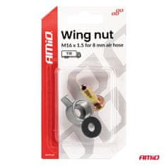 AMIO Matica kompresorja z metuljčkom M16 x 1,5 za 8 mm amio-04499