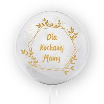 Tuban Prozoren balon s potiskom Za mojo ljubljeno mamo, zlat 45 cm