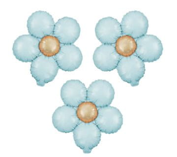 shumee Folija balon z motivom marjetice, moder cvet, 47,5 x 59,5 cm