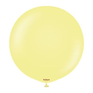 shumee Kalisan Macaron Yellow lateks baloni, rumeni, 45 cm, 25 kos.