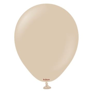shumee Kalisan lateks baloni z barvo lešnika, bež 30 cm, 100 kosov.