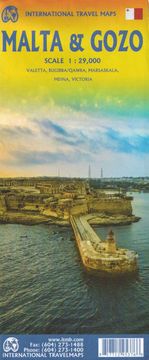 shumee Malta in Gozo 1:29.000. Cestni in turistični zemljevid. itmb
