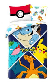 Halantex Otroški posteljni komplet 140x200 Pokemon Pikachu mikrofibra