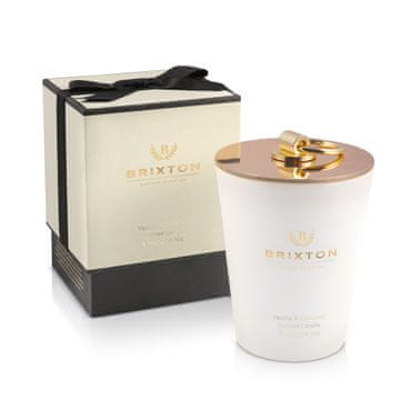 BRIXTON Dišeča sveča Homms Brixton z vonjem vanilije in kokosa 400 g