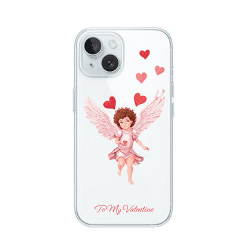 shumee Ovitek za iPhone 15 Plus, prozoren, prožen silikonski, Cupid