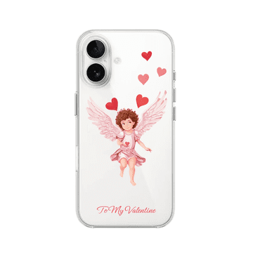 shumee Ovitek za iPhone 16 Plus, prozoren, prožen silikonski, Cupid