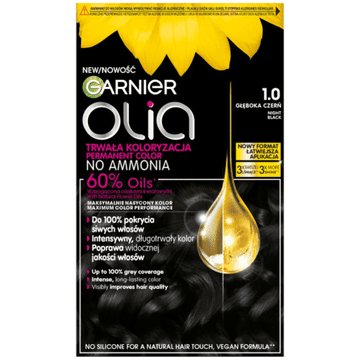 L’Oréal Garnier Olia permanentna barva za lase 1.0 temno črna