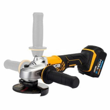 JCB 115 mm 18 V 4,5" kotni brusilnik + torba + 2 x 5 Ah bateriji
