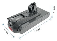 shumee Polnilna baterija za sesalnik Dyson V11 SV17 25,2 V 3000 mAh