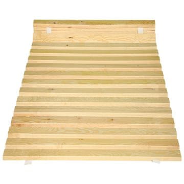 shumee Leseni posteljni okvir z letvicami na vzmetnici 80 x 200 CM