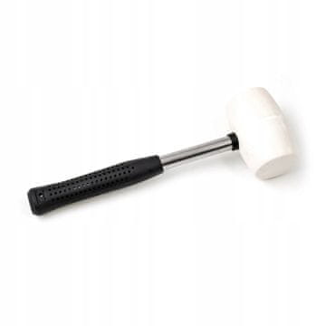 shumee Gumijasto kladivo 90 mm 910 gr kovinsko belo gumo/elastično