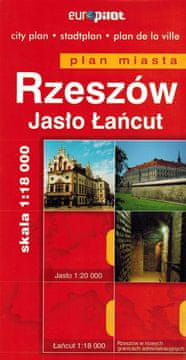 shumee Rzeszów, Jasło, Łańcut. Zemljevid / načrt mesta. Euro Pilot