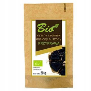 shumee Črni posušeni mleti česen BIO 20 g - konzervirano iz narave