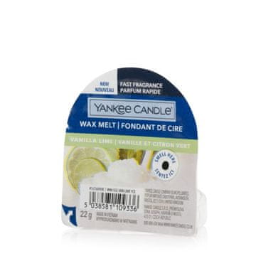 Yankee Candle Sveča Yankee z voskom vanilije in limete - nov dišeči vosek