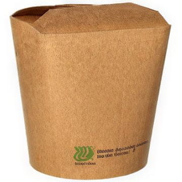Papstar Škatla za prigrizke Kraft 470 ml 9,8 x 8,2 x 7 cm 25 kosov.