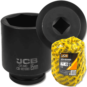 JCB JCB 1" 85 mm globok udarni nastavek, 6-kraki Cr-Mo nastavek