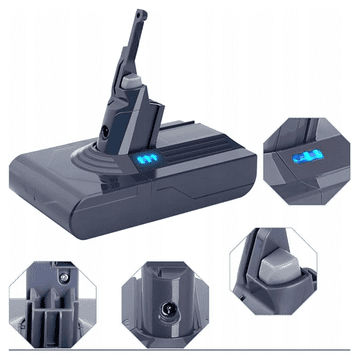 shumee Polnilna baterija za sesalnik Dyson V8 SV10 21,6 V 6000 mAh