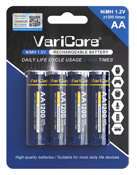 shumee VariCore VC-AA 1200 AA-Ni-MH baterija 1.2V 1200mAh, paket 4
