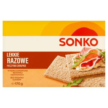 shumee Sonko hrustljavi kruhki lahki polnozrnati 170 g (32 kosov)