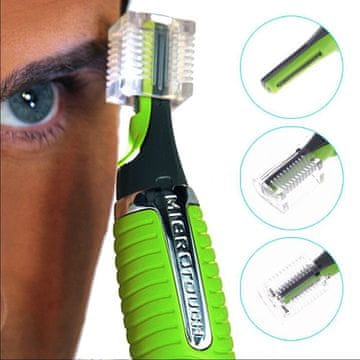 TOP GIFT TG71361 Ušesa Nos Obrvi Brada Lasje Brivnik z LED nastavki