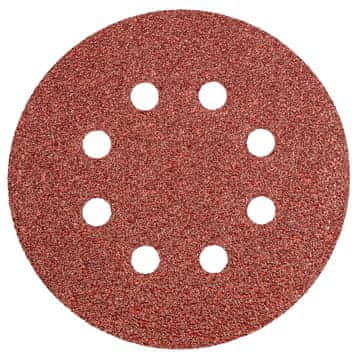 shumee Brusilni diski z ježkom 125 mm, P40, 5 kosov, z 8 luknjami