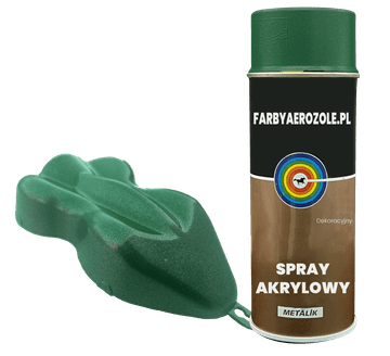 shumee Akrilni kovinski dekorativni lak v spreju S356 zelen 400ml