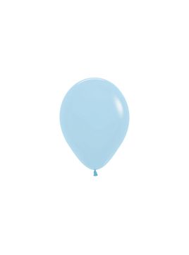 shumee Sempertex Pastel Matte Blue lateks baloni 12 cm, 50 kosov.