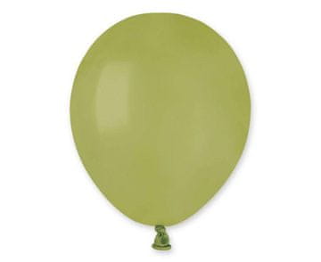 Gemar Pastelno olivno zeleni lateks baloni 98, 12 cm, 100 kosov.