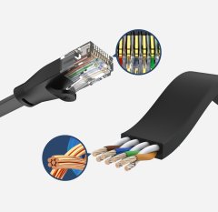 shumee Pačji kabel Unitek C1813GBK kat. 6, raven, UTP, RJ45, 10 m