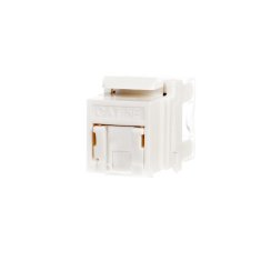 shumee Keystone Jack RJ45 UTP Cat. 5e modul s sponko, bel Netrack