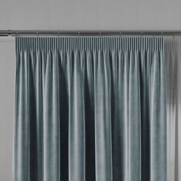 shumee Velvi zavesa z nabiralnim trakom, žamet, modra, 140x260 cm