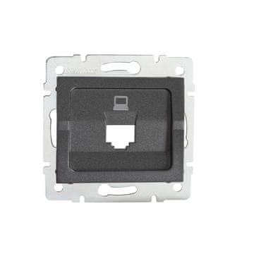 shumee Adapter RJ45 računalniška vtičnica, grafitna, Kanlux 25929