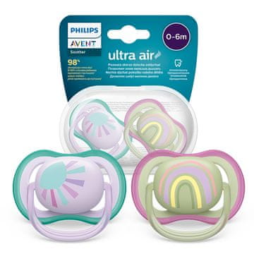 shumee Avent SCF085/59 Ultra Air duda 0-6m sonček/mavrica deklica