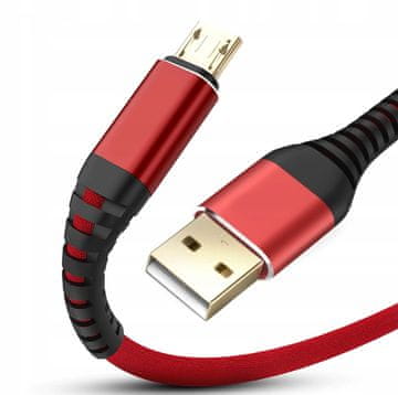 shumee Ojačan kabel za hitro polnjenje micro USB Koanni, dolg 2 m